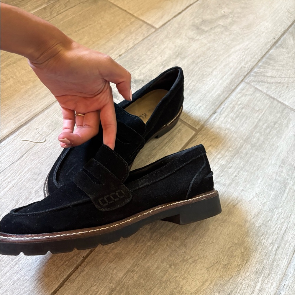 Anne Klein Black Loafers Slip-Ons